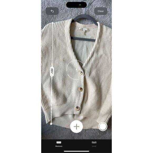 MAJE Millo Cropped Wool-Blend Cardigan, ecru Sz 1/Sm $345 B44 - Picture 10 of 10